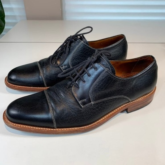 Rossi & Caruso \'Porto\' Shoes  Men\'s 9 Black Leather oxfords MSRP $217 MARIO ROSSI Made In Italy Shoes Men main image 4